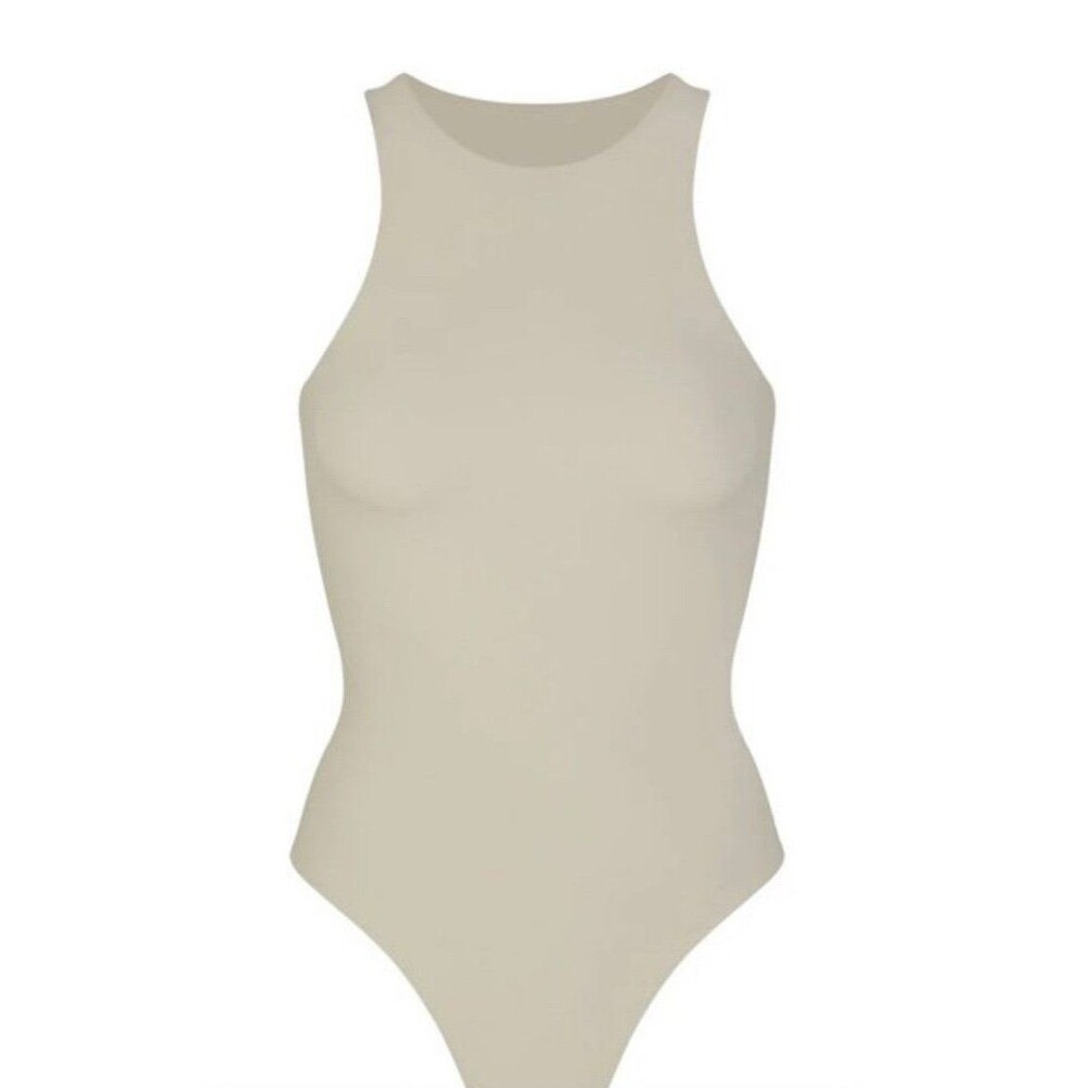Skims High Neck Bodysuit Talc small